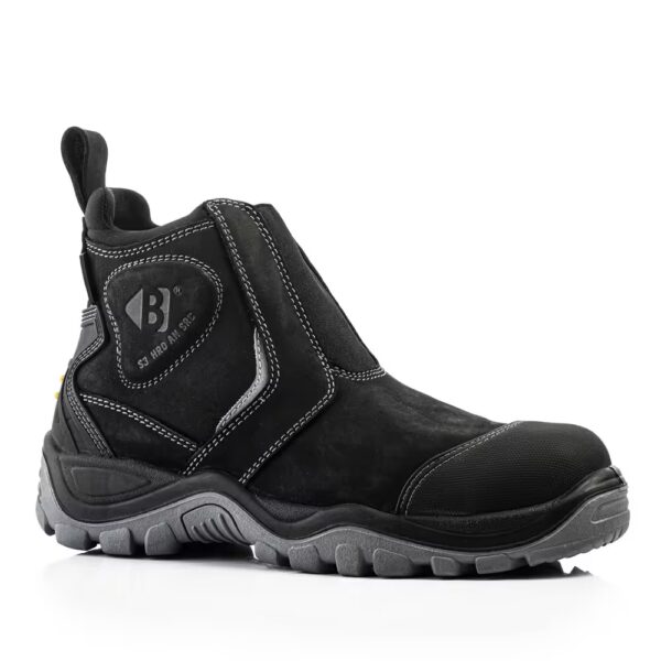 Buckbootz BSH014BK instapper halfhoog zwart 2